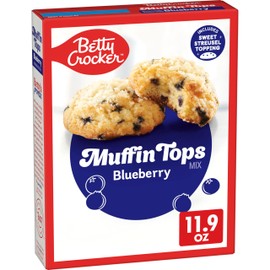 Betty Crocker Muffin Tops Mix, Blueberry, With Topping, 11.9 oz