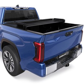 KUIPERAUTO Soft Tri Truck Bed Tonneau Cover Compatible for 2016-2023 Toyota Tacoma 5ft Bed (incl Utility Track System
