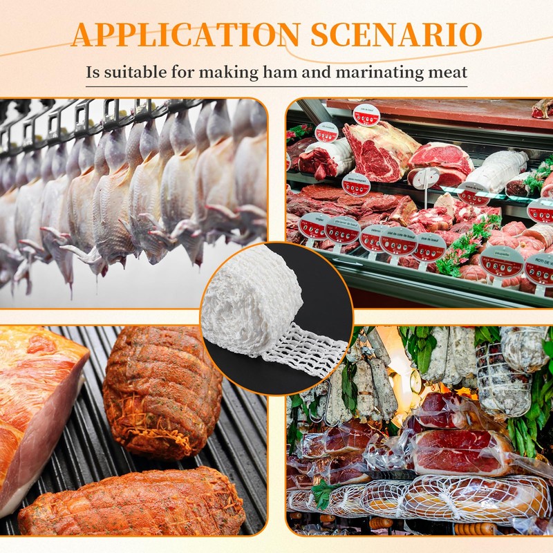 Meat Net, Ham Net, Roasting Net, High-Quality Cotton Thread Meat