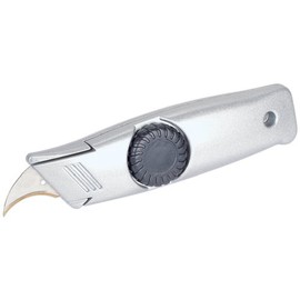 wolfcraft I Multi-Feststehklingenmesser mit Halbmondsichelklingen I 4149000 I Universalmesser mit Profi-Halbmondsichelklinge für schwere Schneidarbeiten I für Heim- und Handwerker