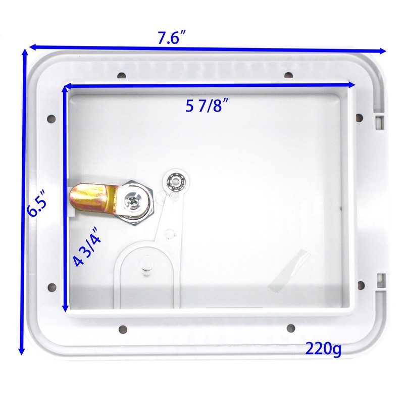 X-Haibei RV Trailer Electric Power Cord Cable Hatch White Camper