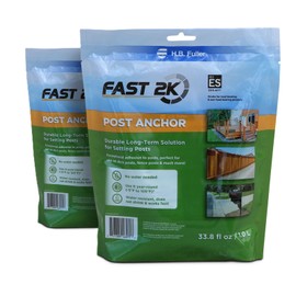 H.B. Fuller Fast 2K Post Anchor Mix | Expanding Composite Footing Compound (Post Anchor, 2)