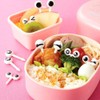 Egurs 10 Pieces Children's Cute Fruit Fork Cartoon Eyes Pattern