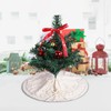 GARENDE 18 Inches Christmas Tree Skirt Decorations Tree Rug Xmas