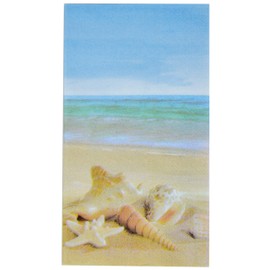 Beach Guest Napkins 100 Pack Disposable Paper Napkins with Seashell and Starfish Design for Coastal Parties Bathroom Dinner and Pool Decor