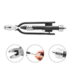 Jersvimc 6 Inch Safety Wire Twist Pliers, Aircraft Wire Pliers Aviation Reversible Wire Twister Tool Industry Grade Electrical Pliers Auto Lock Fuse Pliers for Baling Tie