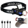 ISUNMEA Hard Hat Clip Lights, 2-Pack 800lm Rechargeable Clip on