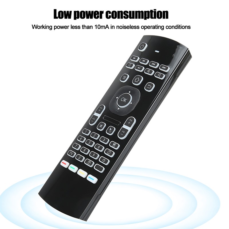 6‑Axis Backlight 2.4G Wireless Double Sides Keyboard Infrared Sensor Remote