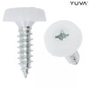 YUVA Number Plate Oversized Screws Plastic Top, Number Plate Screws