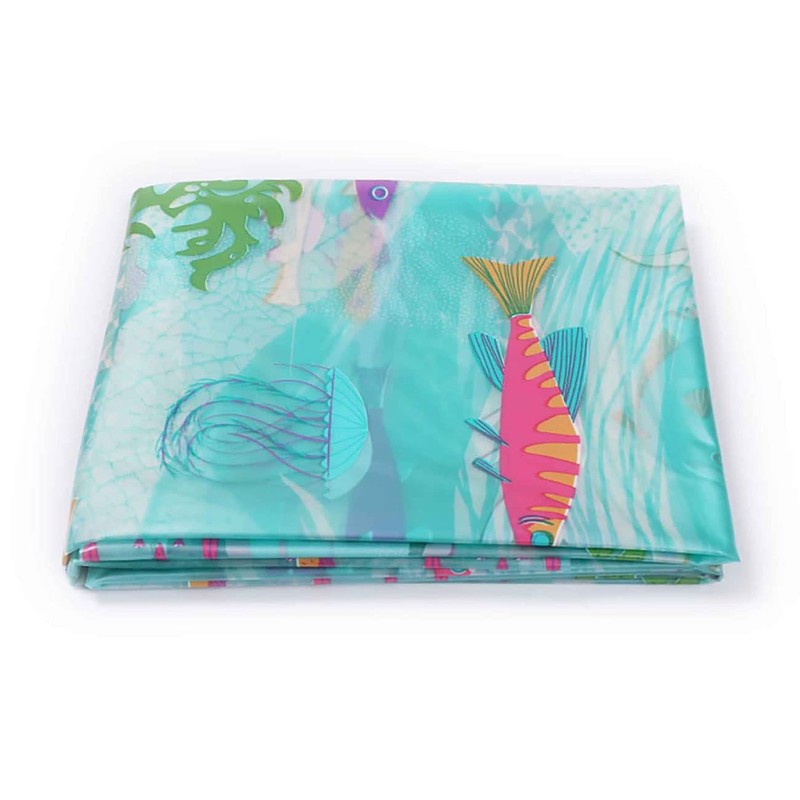 Underwater World Fish Shower Curtain, Ocean Tropical Fish Shower Curtains,