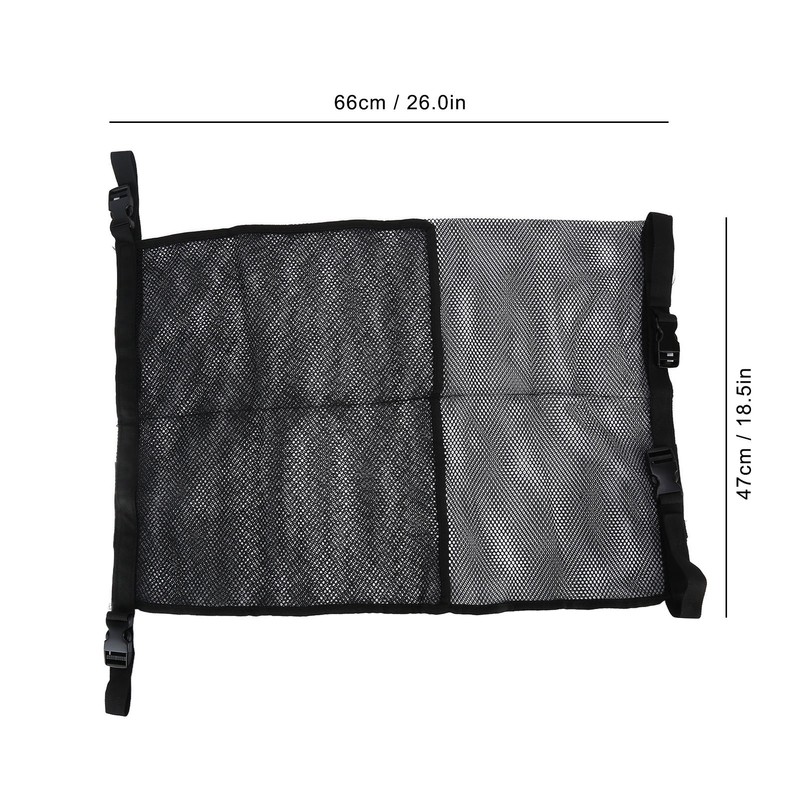 Large Capacity Seat Back Storage Bag with Fixed Buckle Mesh