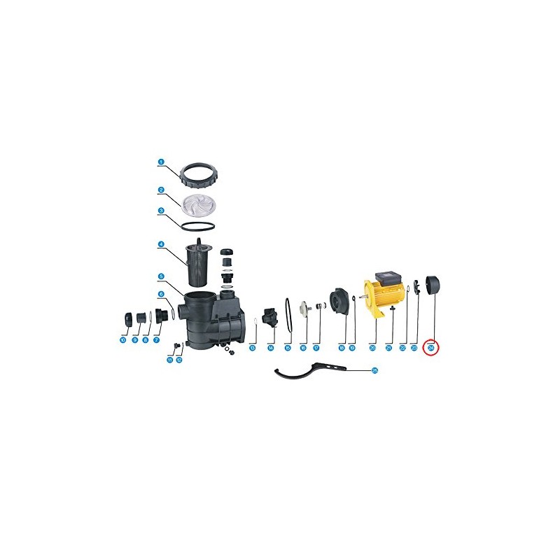 SunSun Swimming Pool Pump Replacement Part HZS 550 750 Fan