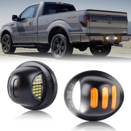 Gempro Led License Plate Lights Compatible with Ford F150 F250 F350 F450 F550 Superduty Bronco Excursion Ranger Expedition Explorer Amber Neon Tube Tag Lamps