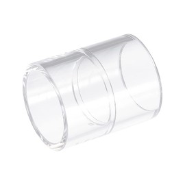 sourcing map 4Pcs Straight Tube Fitting Adapter, 32mm/1.26" 2 Way Clear Acrylic Pipe Coupling Adapter Pipe Fitting for Connecting Water Pipes