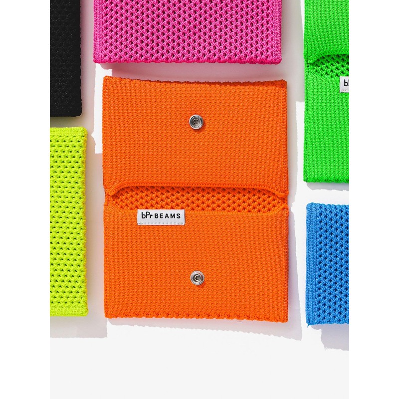 BPr BEAMS Stationery 33060047052 Knit Card Case, orange, Free size