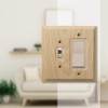 Amerelle Baker Single Toggle/Single Rocker Unfinished Wood Wallplate