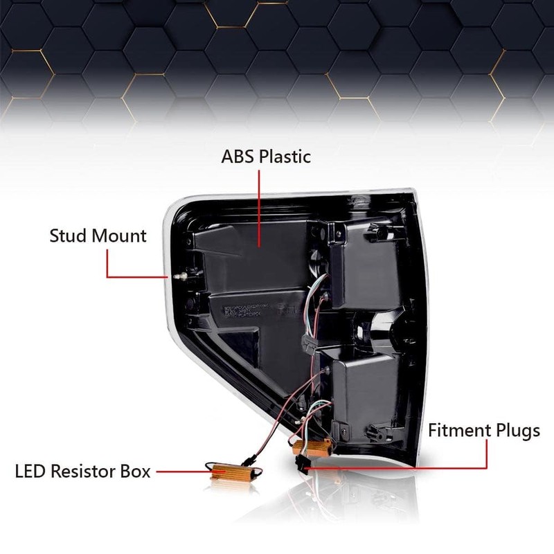 PIT66 LED Tail Lights Compatible with 2009-2014 Ford F150 LED