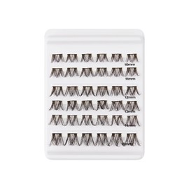 i-ENVY Cluster Palette Lash Refill, DIY Lash Makeup, Clusters False Eyelash, Varied Length, Customizable Under Lash Extension Layering (Deep 10-15MM #13)
