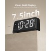 ROCAM Digital Alarm Clock, Simple Loud Alarm Clocks for Bedrooms