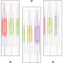 UKCOCO Aceite hidratante para cutículas 6 piezas con extractos naturales para manicura en salón de arte de uñas fácil de usar y transportar Varios estilos