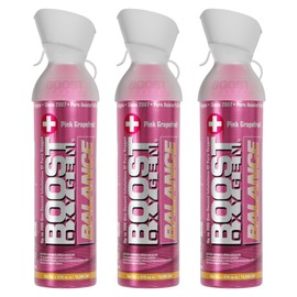 Boost Oxygen Large Revive Peppermint Aroma 10L Canister | Respiratory Support for Aerobic Recovery, Altitude, Performance & Health (3 Pack)