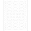 81 Clear Oval Waterproof Label Protectors for Essential Oil Bottle