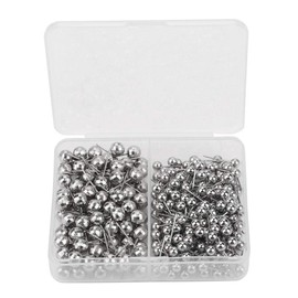 300pcs Round Head Pin,Sewing Weddings Corsage Dressmaking Pearl Head Pin, Straight Quilting Ball Pins Fixed Marking Practical Tool(Silver)