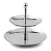 Weis Etagere with 2 Dishes, Silver