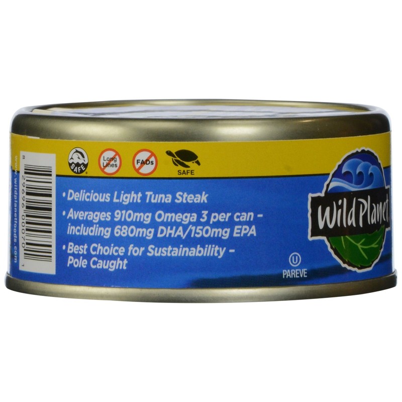 Wild Planet Wild Skipjack Light Tuna, Sea Salt, 5 oz