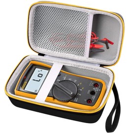 Comecase Hard Case for Fluke 117/115/116/101 Electricians True RMS Digital Multimeter, Protective Carrying Storage Bag with Accessories Mesh Pocket