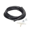 GlowShift Replacement 6ft Black Silicone Mechanical Boost/Vacuum Gauge Hose Kit