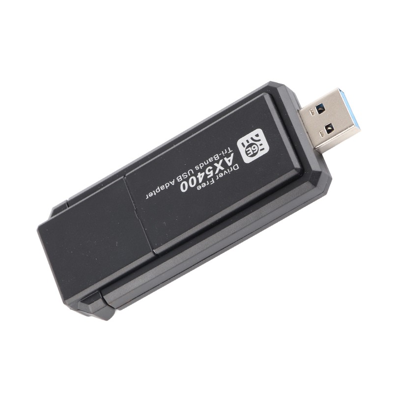 WiFi 6E Network Adapter 5400Mbps USB Network Card with Triple