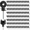 Cididu 120 Pack Electric Fence Insulator, Fence Ring Post Insulator,