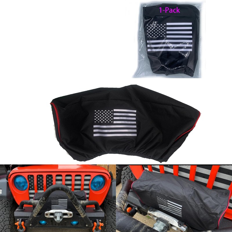 Winch Cover, Heavy Duty Waterproof Dust-Proof Winch Protection Cover, Ideal