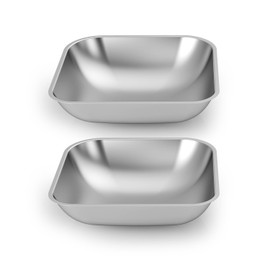 oneisall Stainless Steel Bowls for oneisall 5L Automatic Double Bowl Cat Feeder and 5L WiFi Automatic Double Bowl Cat Feeder (Pack of 2)