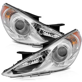 ECCPP Headlight Assembly for Hyundai Sonata 2011,for Hyundai Sonata 2012,for Hyundai Sonata 2013,for Hyundai Sonata 2014 Driver and Passenger Side Headlamps