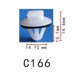 パネル (トリム) クリップ リベット トヨタに適合 GM ゼネラルモーターズに適合 パネルに適合 PF-C166 10個