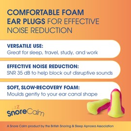 BSSAA Snore Calm Ear Plugs | Pack of 30 Pairs