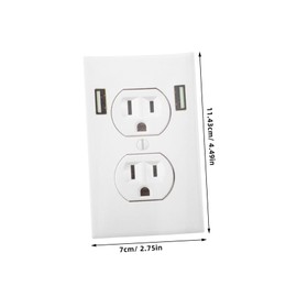 HOMSFOU 20pcs Simulation Socket Stickers Power Socket Stickers Outlet Plugs Party Supplies Funny Stickers Outlet Receptacle Stickers Funny Vinyl White