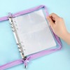 Jinmoioy Clear A5 Binder Display Album, Unmarked, 4-Pocket Storage Refill