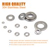 ISPINNER 580pcs Flat Washers, 304 Stainless Steel Washers 9 Sizes