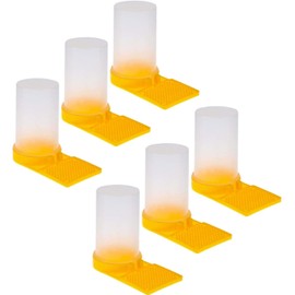 Bee Feeder, 6 Pieces, Water Supply, Beekeeper, Beekeeping Equipment, Bee Feeder, Bee Feeder, Convex Design, Drinking Fountain, Dehydration, Beekeepers, Easy Injection, Clean and Convenient