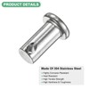 M METERXITY 4-Pack Single Hole Clevis Pins, M8 x 16mm