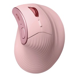 Mouse Ergonomico Vertical 2 Modos Bt Virtuos Acteck Mi770 Color Rosa