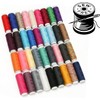 2 pcs Strong Polyester Sewing Thread - Black, 100m Length,