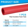 PATIKIL Pipe Insulation Foam Tube, 1" ID x 3.28Ft Foam