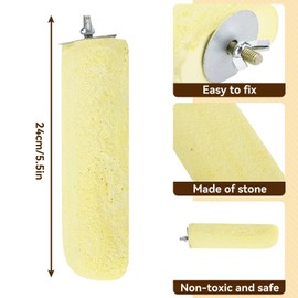 Lava Ledge for Rats, Bird Beak Grinding Stone Chinchilla Toys Chinchilla Dust Rat Cage Accessories Lava Ledge Rat Chew Toys for Teeth