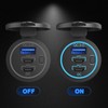 12V USB Outlet Wire USB Charger Multi Port, Dual PD3.0