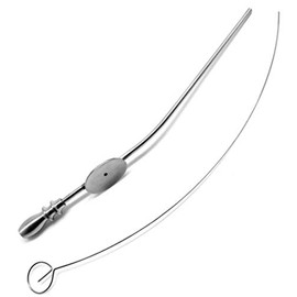 Premium Baron Tube Surgical Curved 4mm ENT Stainless Steel Instruments (10)
