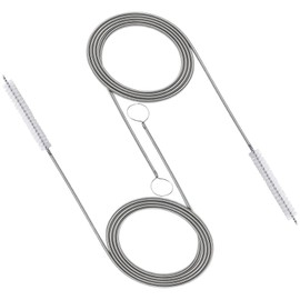 Pack of 2 Fridge Drain Cleaning, Sliding Roof Drain Cleaning, Drain Brush, Hose Brush, Cleaning Brush Drain, Fridge Cleaning Brush, for Pipes with Narrow Drain Hole, 150 cm